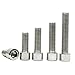 50 Pcs M3-0.5x14mm Stainless Steel Hex Socket Head Cap Screws Bolts Inner Hex Socket Bolt DIN 912
