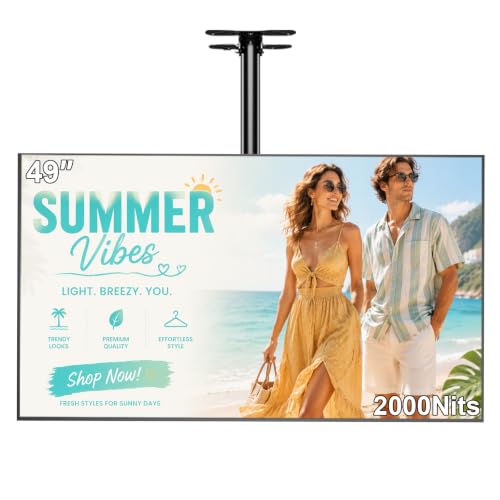 Image of 49inch Digital Signage Display, 4K 2000nits Brightness Digital Signage