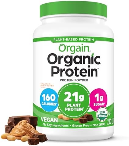 Orgain Organic Vegan Protein Powder, Chocolate Peanut Butter - 21...