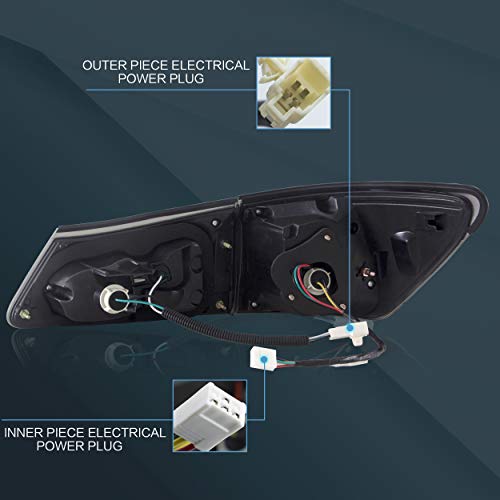 Vland Led Tail Lights Assembly Fit For 2006-2012 Lexus Is250, Is350, Is220D, 2008-2015 Isf 4-Door, Plug-And-Play, Smoked #TOP5