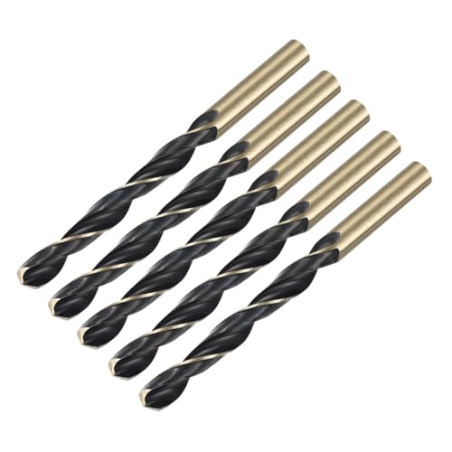 Foret hélicoïdal 10mm HSS 4341 uxcell pour perçage de métal et acier inoxydable x5