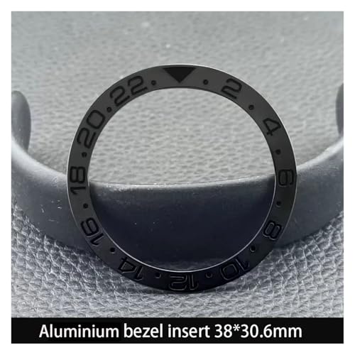 ZHGUIMING 38 ミリメートル * 30.6 ミリメートルセラミックベゼルとダイビングウォッチインサート 40 ミリメートルメンズ腕時計交換時計の文字盤時計ベゼルインサート(NO.121 aluminium)