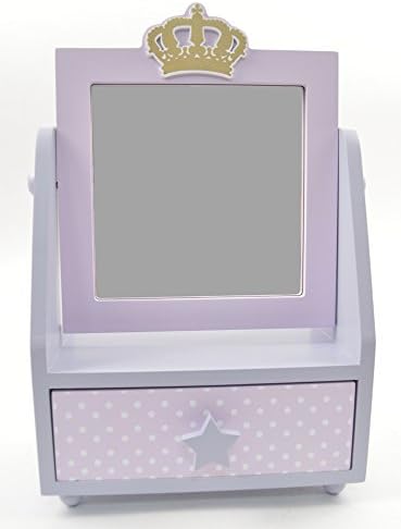 Concepts PRINCESS PINK & PURPLE GIRLS JEWELRY BOX WITH DRAW AND MIRROR