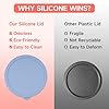 Pyrex Replacement Lids Silicone KIICI 2-Pack Silicone Lids For Pyrex Sculpted Glass Mixing Bowls 7401-pc Pyrex Lid