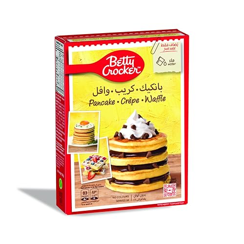 Betty Crocker Butter Milk Pancake Crepes & Waffle Mix, Quick and Easy, Delicious Breakfast in Just a Few Minutes, Serves Up to 16