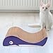 Leefasy ing Pads Corrugated Scratching Couch Large Reversible Scratching Board er Cardboard for Cats Scratching, Whales, 41cmx21cmx11cm