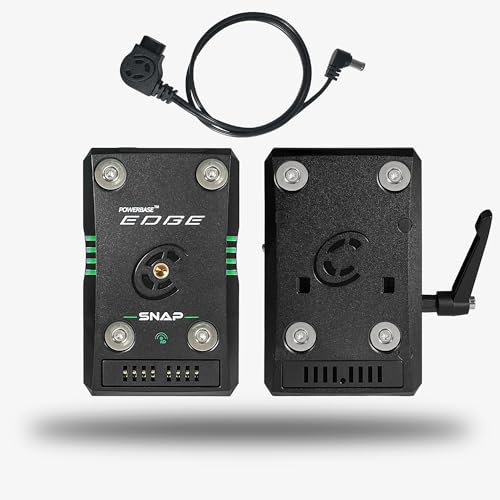 Core SWX Powerbase Edge Snap FX6 Pro Kit – 49Wh Stackable Battery, Adjustable Mount Plate, and 24-Inch PD Pro to FX6/FX9 Power Cable for Hot-Swappable Camera Power