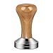 hicoosee Café Tamper, 58mm Tamper de Acero Inoxidable para Café Exprés Prensador para Café Base Plana