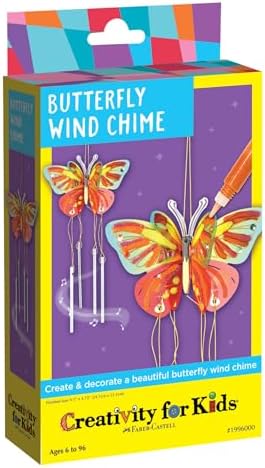 Creativity for Kids Butterfly Wind Chime Kit | Make & Display a Colorful DIY Wind Chime with Easy Crafting | Relaxing Screen-Free Creative Activity for Kids (Ages 6+) image 5