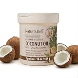 NATURE WELL Hydrate & Soften Coconut Oil Moisturizing Cream for Face, Body, & Hands, Non-Greasy, Intense Hydration & Luxurious Feel, Revives Dry & Sensitive Skin, Superfood for Your Skin, 16 Oz
