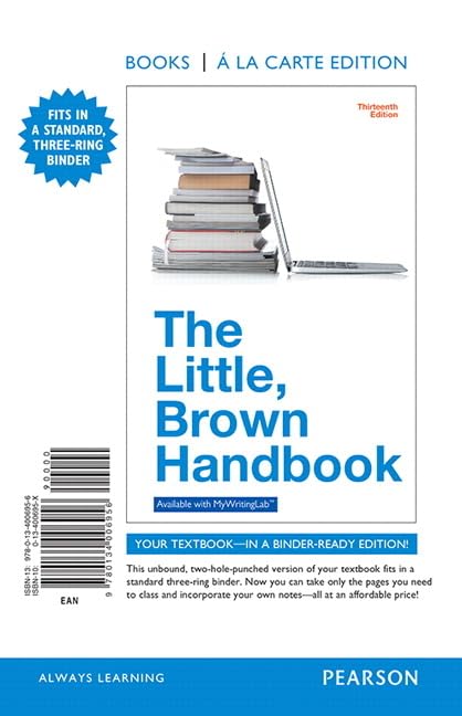 Buy The Little, Brown Handbook: Books a La Carte Edition — BookShops.in