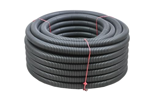 Leerrohr 25 m, PVC Flexibles Wellrohr, Harteduck 750 N, -25°C bis +60°C, für Erdreich Außenbereich hohe Druck, Kabelschutz Rohr für Elektroinstallation, Indurchmesser Ø 9mm Leerrohr 25 m, PVC Flexibles Wellrohr, Harteduck 750 N, -25°C bis +60°C, für Erdreich Außenbereich hohe Druck, Kabelschutz Rohr für Elektroinstallation, Indurchmesser Ø 9mm