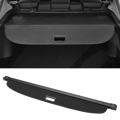 Motoforti Car Trunk Retractable Cargo Cover for BMW X5 2019-2023 Rear Trunk Parcel Shelf Luggage Security Shield Shade, Canvas, Gloss Black