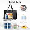 MATEIN Laptoptasche Damen mit Isolierted Lunch-Fach, Laptop Handtasche 15.6 Zoll, Arbeitstasche Damen Groß, Aktentasche Wasserdicht, Shopper Tasche Leder, Schultertasche für Business, Schule, Schwarz #1