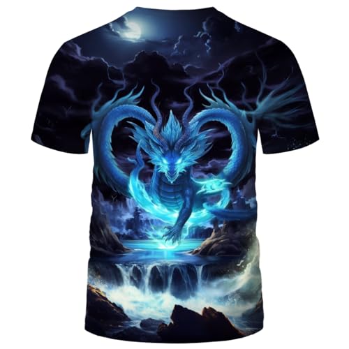 Traditional Chinese Dragon T-Shirt Funny Anime Graphic Tee Shirt2