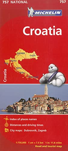 Michelin Croatia Map 757 (Maps/Country (Michelin))