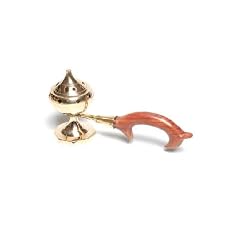 Incense Burner with Wood Handle