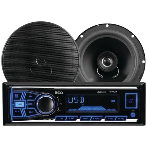 Boss Audio Systems Speaker Bluetooth Plus One Pair 6.5"(165mm) 656BCK 2-Way 200Watts 4Channel Full Range Speaker System MP3-Compatible CD AM/FM Receive