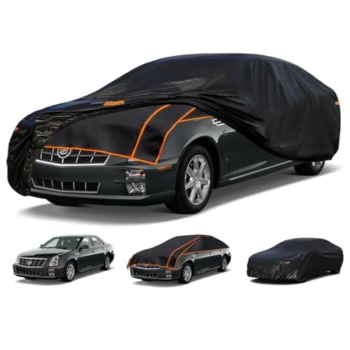 Kayme Padded Hail Protector Car Cover Custom Fit for Cadillac STS, Anti Hail Blanket with Multilayer Thickened Design, Hail Proof & All Weather Outdoo