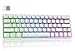 Dierya DK63 Tastiera Gaming Wireless con Interruttori Meccanica Lineari,60% Tastiera 2.4Ghz/Bluetooth/Type-C,Retroilluminazione RGB,Mini Compact 6 Tasti Anti-Ghosting（Layout US,QWERTY） Bianco immagine
