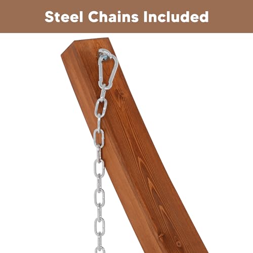 Image of SUNCREAT 13.5 ft Wooden Hammock Stand Only, 475 lbs Capacity