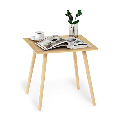 Image of Furinno Small End Table, Square, Oak