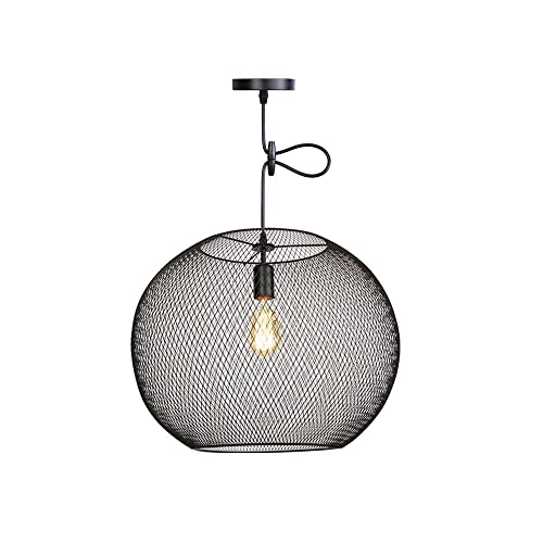Lámpara de araña retro con rejilla anti-deslumbramiento para comedor y sala de estar