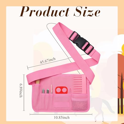 Cosblank Kit de trança de cavalo de 9 peças com crina de cinto, kit de trança de cavalo inclui cinto