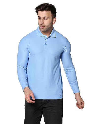 Image of INKKR Full Sleeve Men's Solid Polo Neck T-Shirt Combo