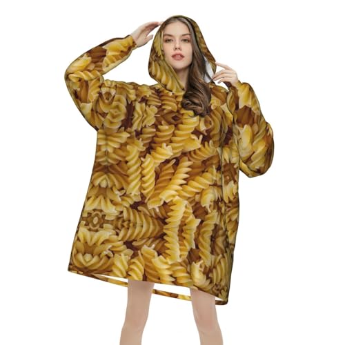 Couverture à capuche style Pasta le cadeau cocooning parfait pour femme