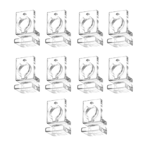 Vdaxvme Lot de 10 clips de fixation pour couvercles d'aquarium, épaisseurs multiples, support de couvercle