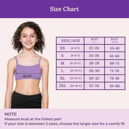 Image of ADIRA | Beginners Bra for Girls 13-14 Years | Flat Padding for Nipple Coverage | Comfortable Strecthy Cotton | Comfy-Breathable Beginners Bra & Super Soft Material | Pack of 3