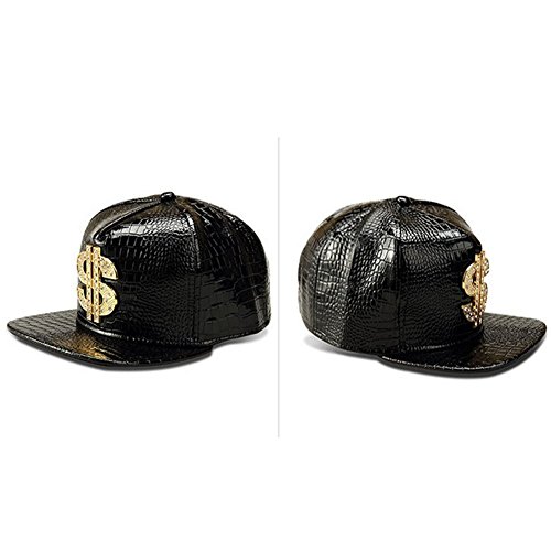 Image of Hip Hop Hat,Flat-Brimmed Hat,Rock Cap,Adjustable Snapback Hat for Men and Women