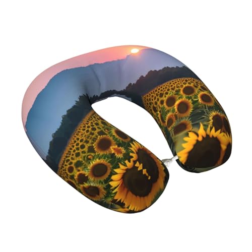 Almohada de espuma viscoelástica para viaje ajustable miniatura 2