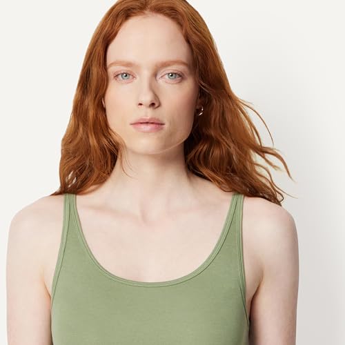 Image of Amazon Essentials Women's Slim-Fit Thin Strap Tank Top, Pack of 2