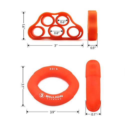 5BILLION Hand Strength Grip & Finger Stretcher - Strength Trainer for Golf Grip, Guitar Finger, Forearm Exercise, Cycling, Climbing, Prevention and Rehab