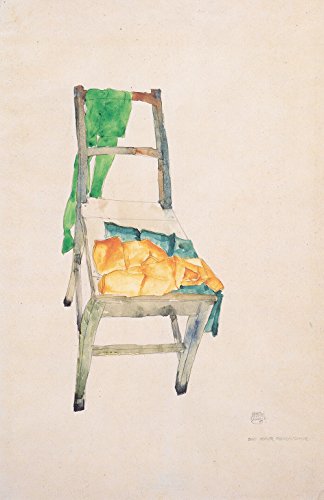 A Chair Schiele affiche art cadre noir poster mat moyen - 2