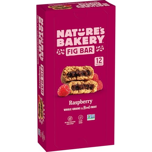Nature’s Bakery Whole Wheat Fig Bars, Raspberry, Real Fruit,...