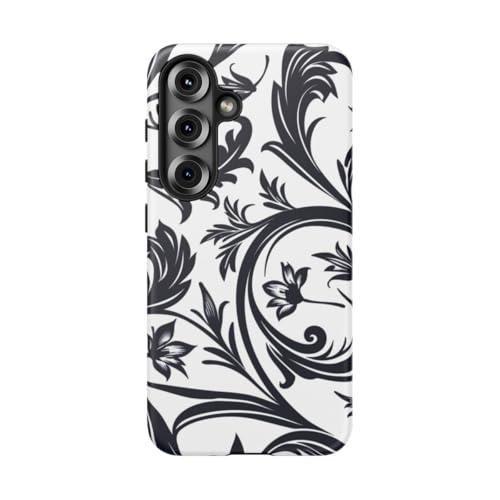 Coque rigide Samsung S25 motif floral pour le quotidien style