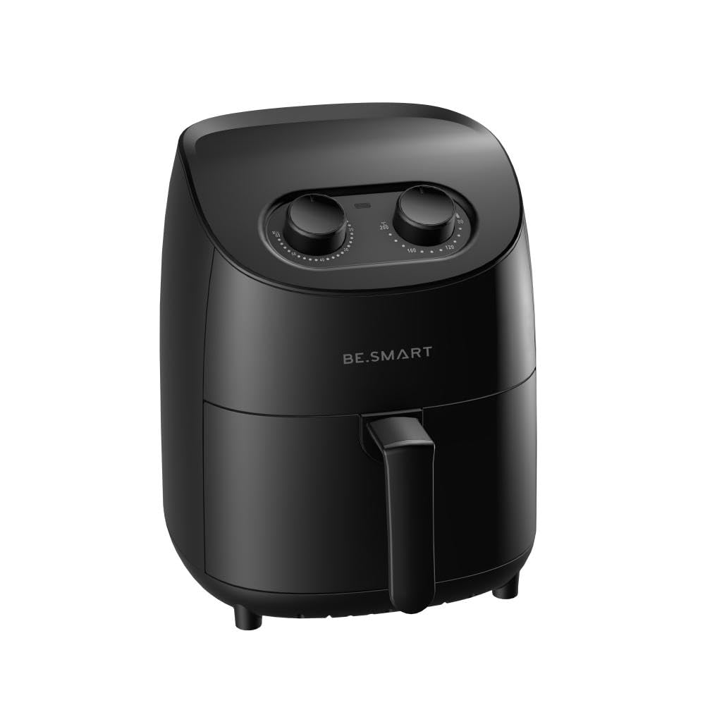 BE.SMART Fritadeira Elétrica Sem Óleo 3,5L 1350W Preta 127v