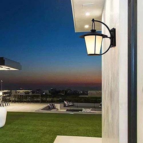 Lampe extérieure rétro étanche E27 applique en fer pour jardin et cour - 6
