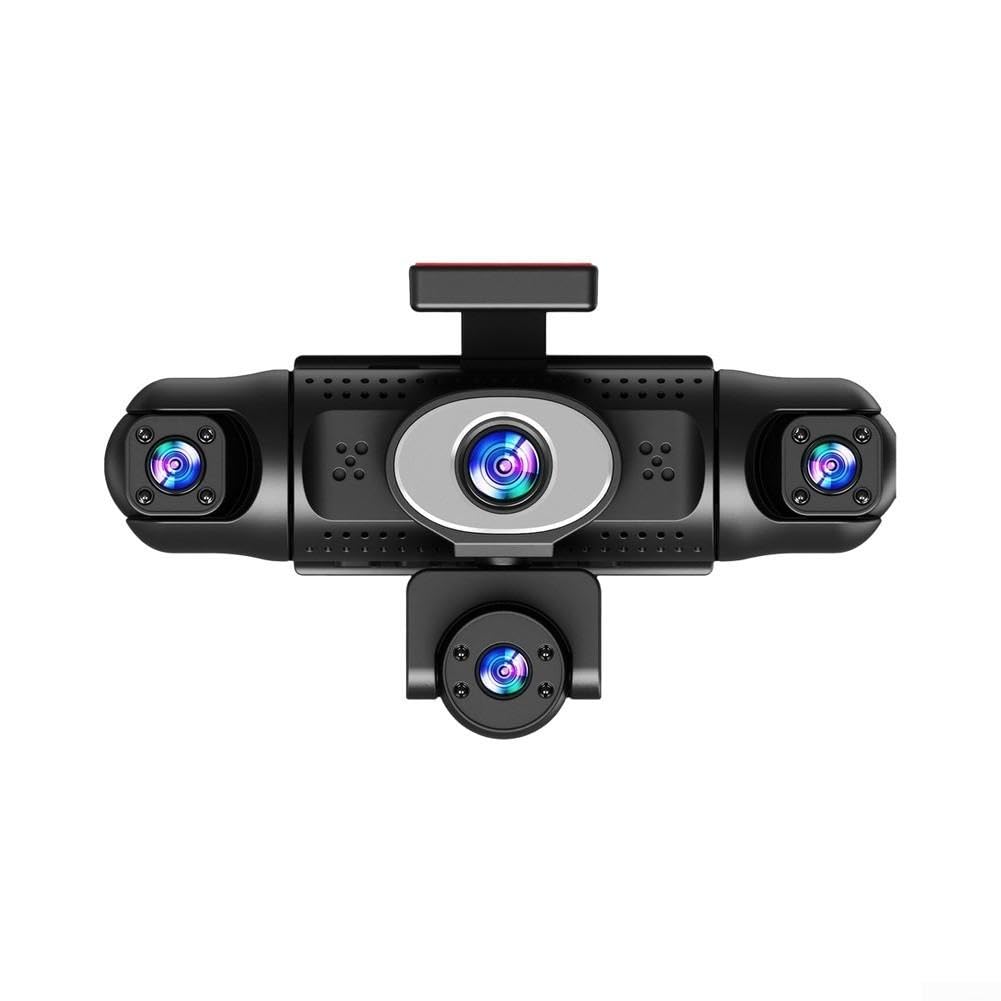 Dashcam Auto 5 Obiettivi Vista Completa 4K Fronte