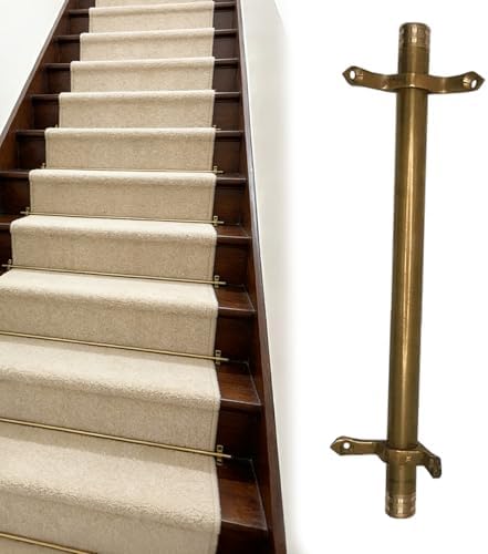 Metal Stair Rods for Carpet Runners - 10 pcs Anti-Shifting Stair Runner Rods, 71cm/28in, Ideal for Apartment Stairs & Theaters, Secure Fixed Carpet Installation