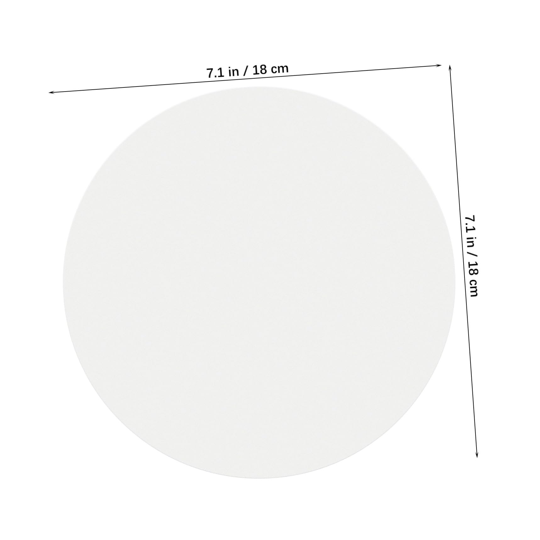 VALICLUD Dischi e Buona Ritenzione Particelle di Carta Filtro Qualitativa da 18 Cm Flusso Medio Confezione da 100 Pezzi per Applicazioni Chimiche Generali e Sperimentali