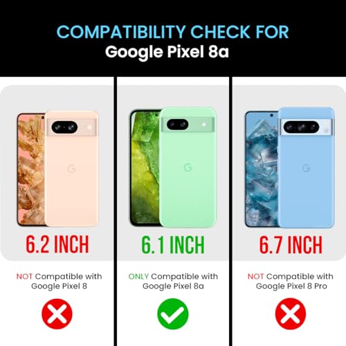 Image of MILLION CASES Draco Crystal Case for Google Pixel 8a, Google Pixel 8a Back Cover Case(2024) - PC