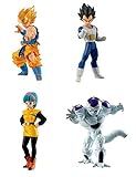  Dragonball Super Set Complet 4 Figures 9cm Collection Freezer Arc High Grade Serie 03 Freeza HG 03 Bandai Gashapon Goku Vegeta Bulma Freezer