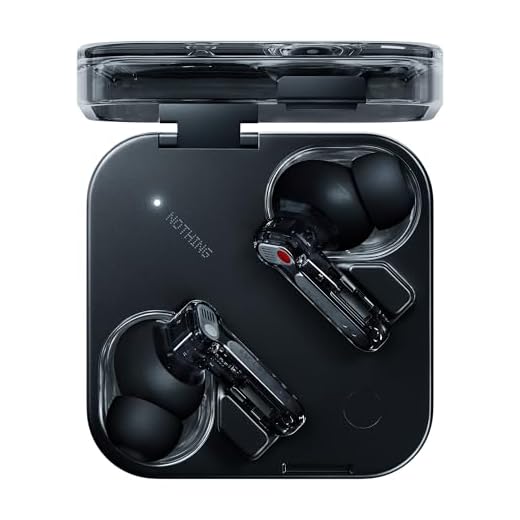 Nothing Ear (3) Auricolari Wireless In-Ear, Cancellazione Adattiva del Rumore, Audio Hi-Res compatibile con LDAC, Super Mic, IP54, Ricarica Rapida, 22 Ore di Autonomia, Android e iOS – Nero