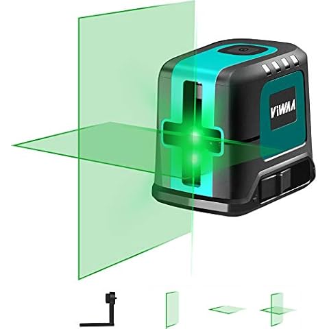 Nivel láser autonivelante ViWAA L2 verde con carga USB y base magnética giratoria Cover