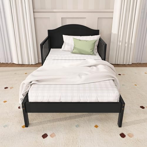 Dream On Me Sydney Toddler Bed, GREENGUARD Gold, Pinewood, Black - image 7