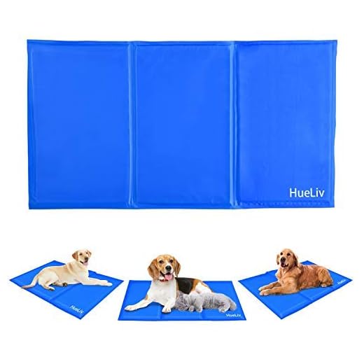 HueLiv Alfombra de Enfriamiento para Perros Almohadilla de Cama para Mascotas Cama de Perro y Gato para Verano Animales Manta de Dormir Fresco Cojín Ideal para Gatos y Perros en Verano Caluroso